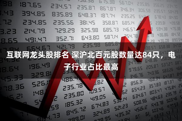 互联网龙头股排名 深沪北百元股数量达84只，电子行业占比最高